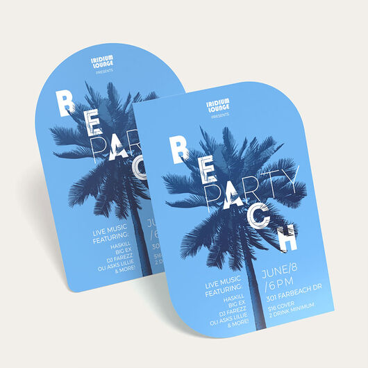 Die Cut Flyers Events Advertising Materials A